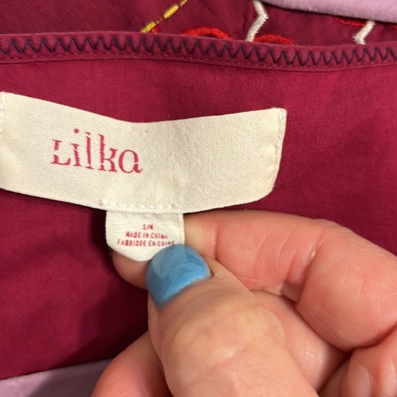 Anthropologie Embroidered Wrap Dress - Picture 4 of 5